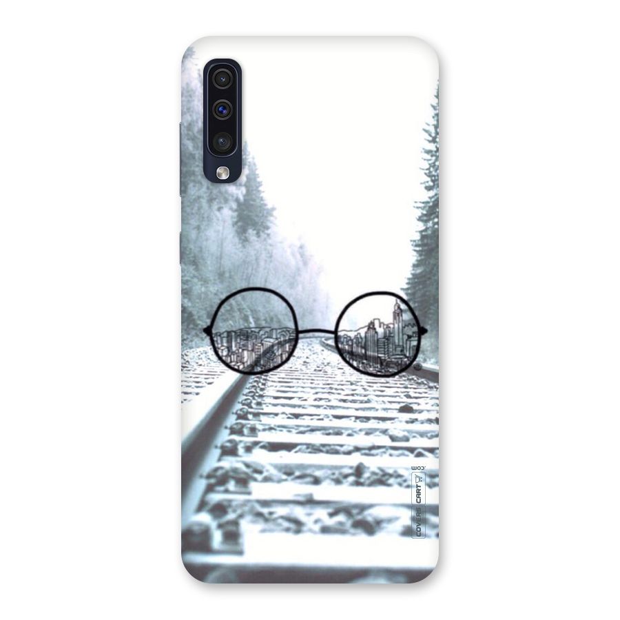 Tracks And Specs Back Case for Galaxy A50
