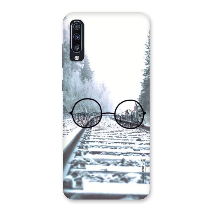 Tracks And Specs Back Case for Galaxy A70