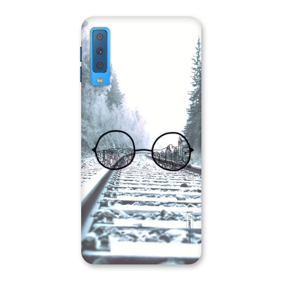 Tracks And Specs Back Case for Galaxy A7 (2018)