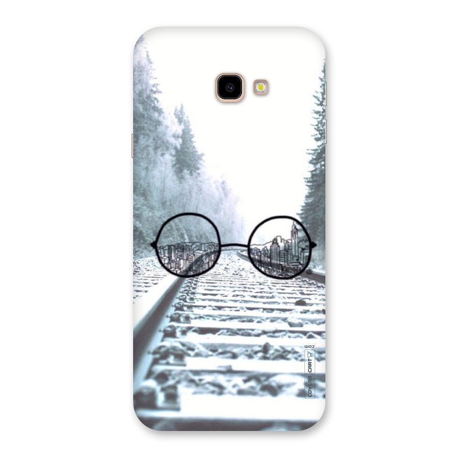 Tracks And Specs Back Case for Galaxy J4 Plus