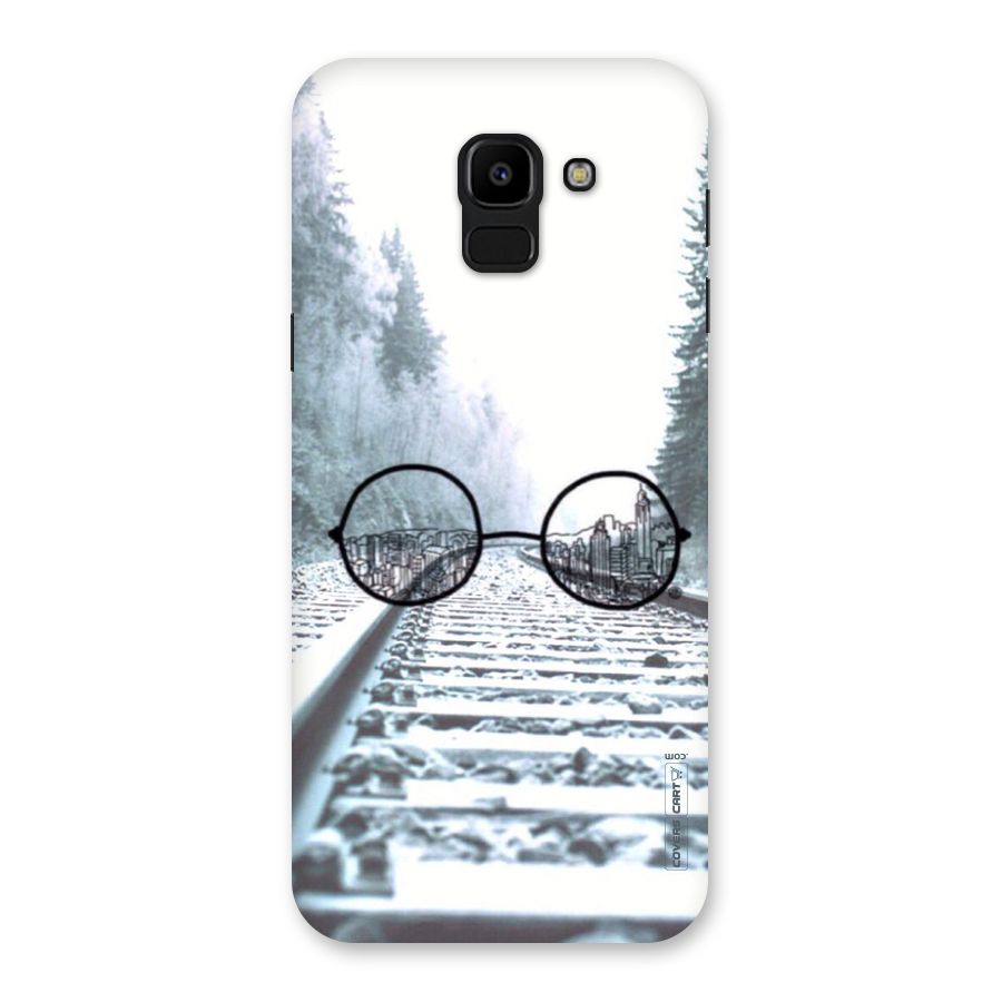 Tracks And Specs Back Case for Galaxy J6
