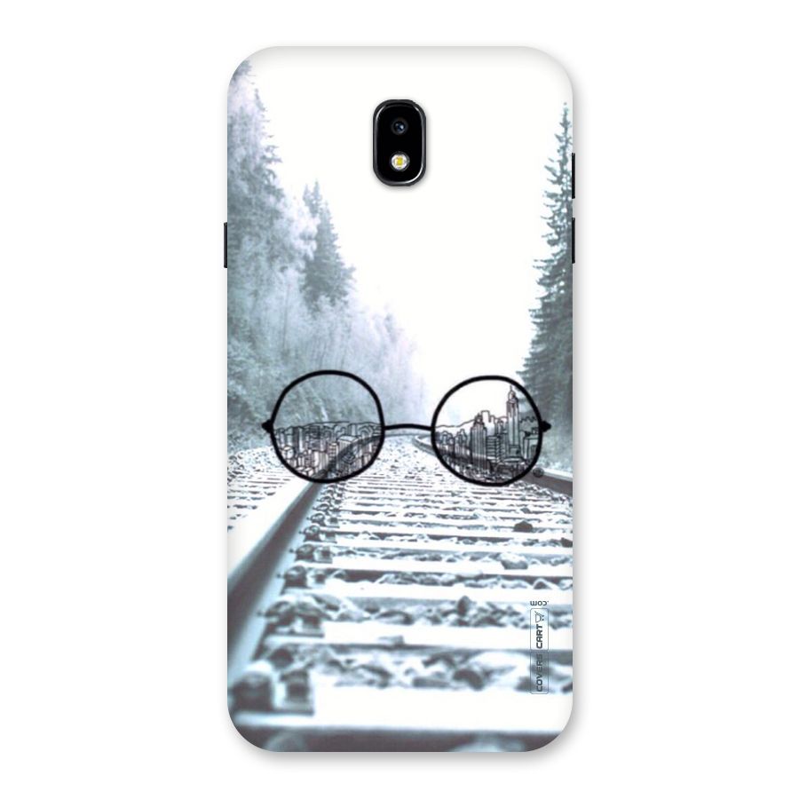 Tracks And Specs Back Case for Galaxy J7 Pro