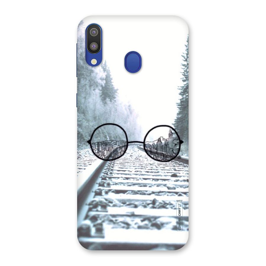 Tracks And Specs Back Case for Galaxy M20