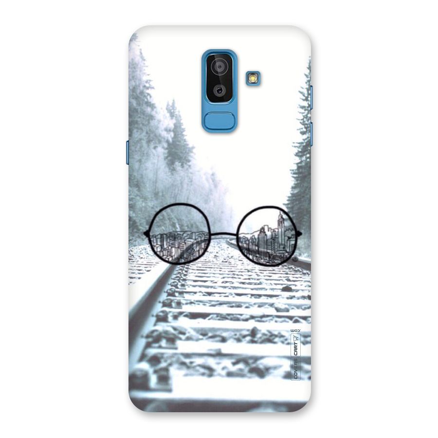 Tracks And Specs Back Case for Galaxy On8 (2018)