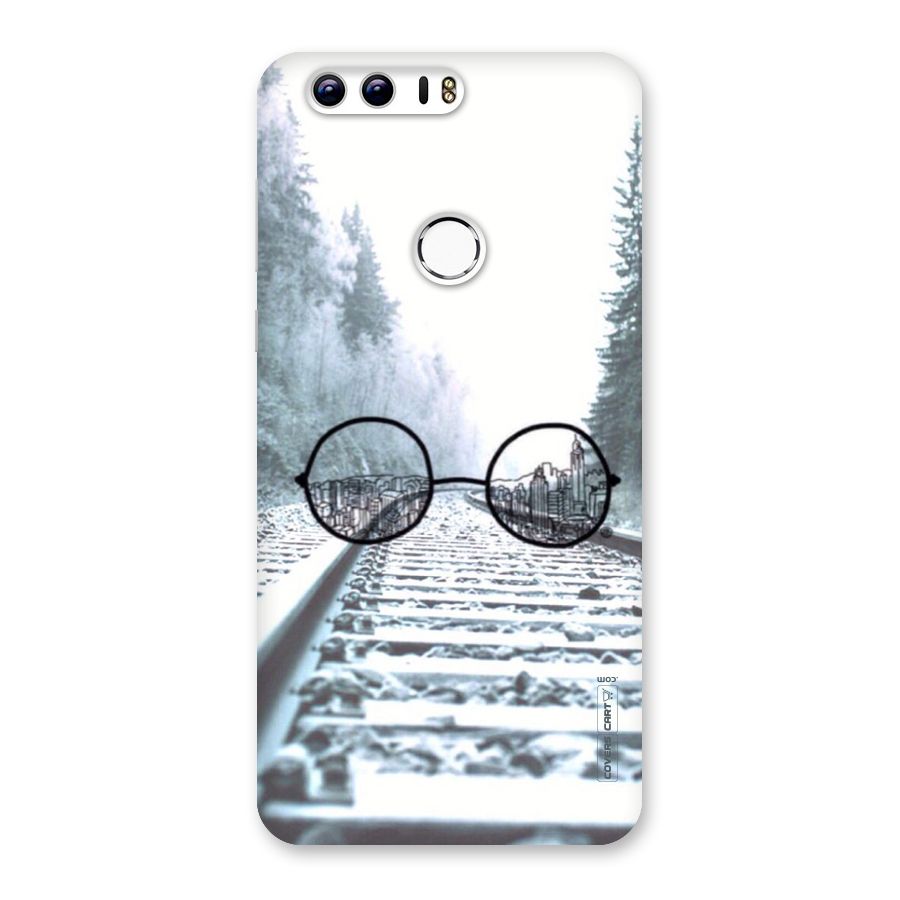 Tracks And Specs Back Case for Honor 8