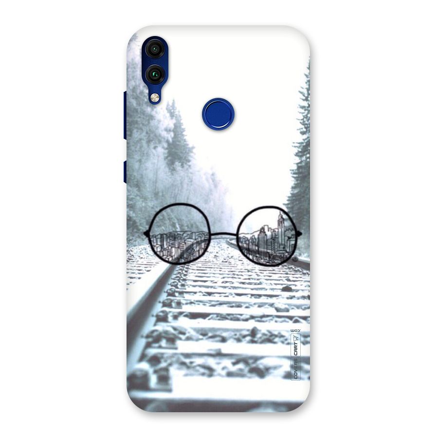Tracks And Specs Back Case for Honor 8C