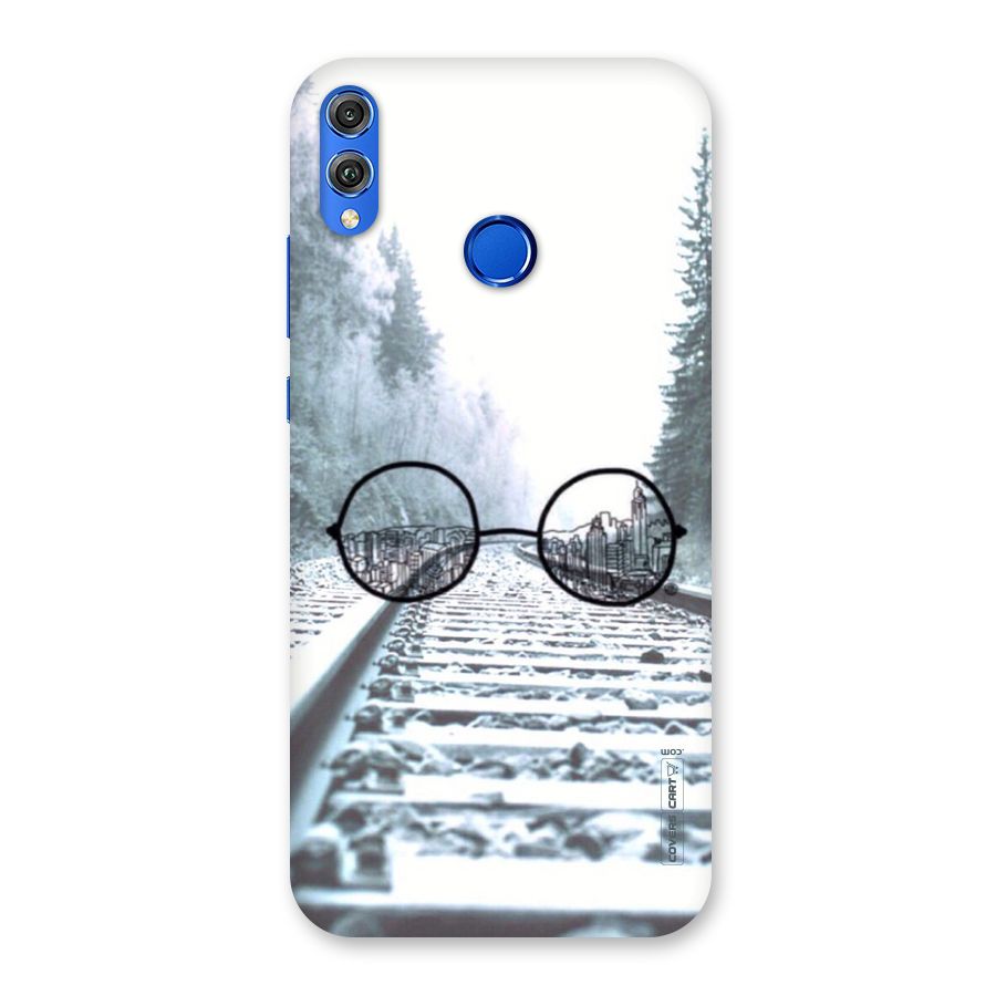 Tracks And Specs Back Case for Honor 8X