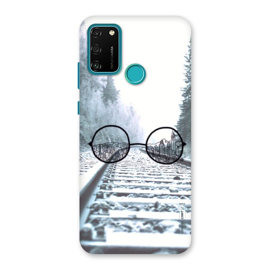 Tracks And Specs Back Case for Honor 9A