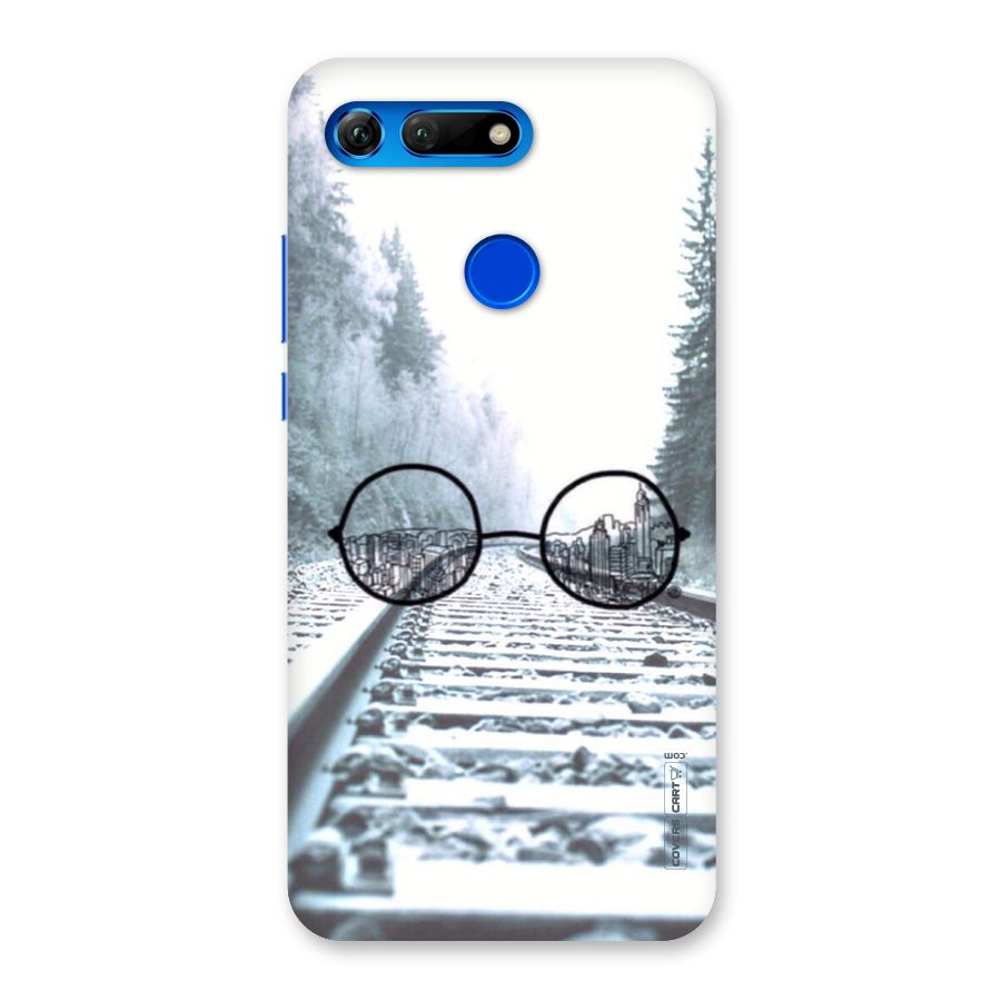 Tracks And Specs Back Case for Honor View 20