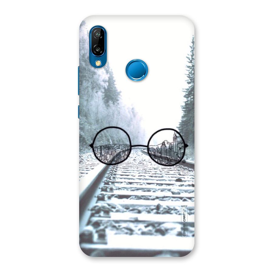 Tracks And Specs Back Case for Huawei P20 Lite