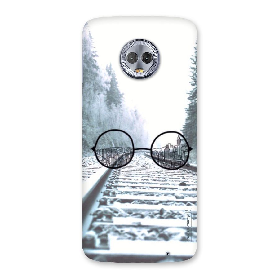 Tracks And Specs Back Case for Moto G6 Plus