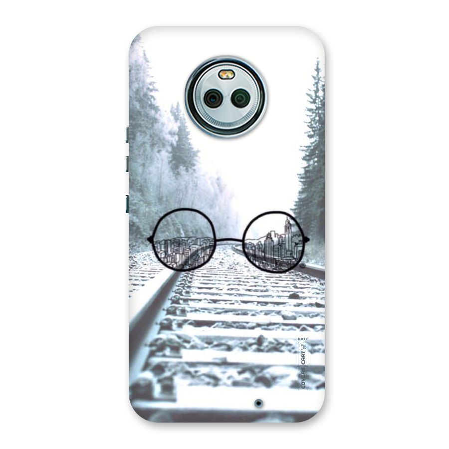 Tracks And Specs Back Case for Moto X4