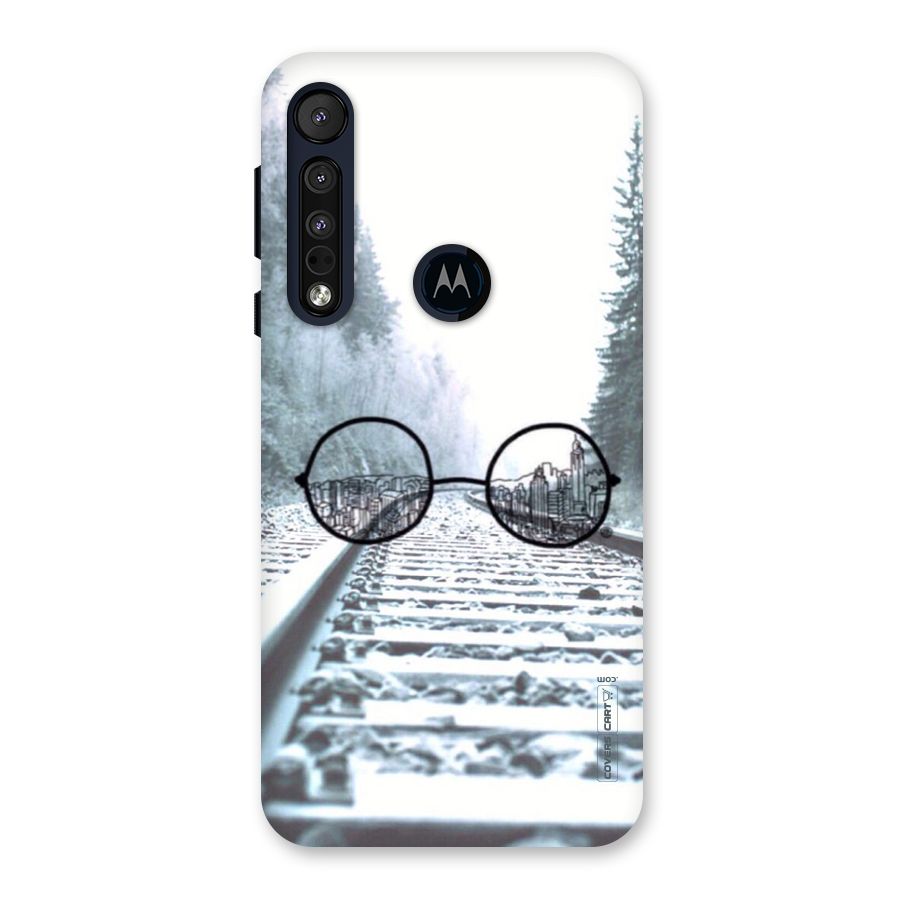 Tracks And Specs Back Case for Motorola One Macro