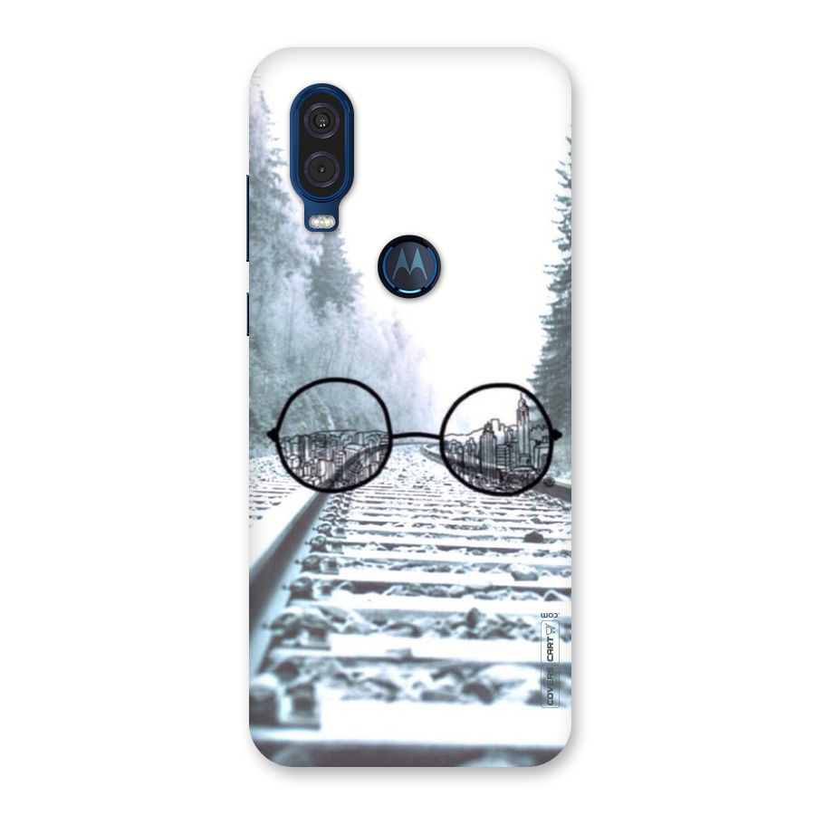 Tracks And Specs Back Case for Motorola One Vision