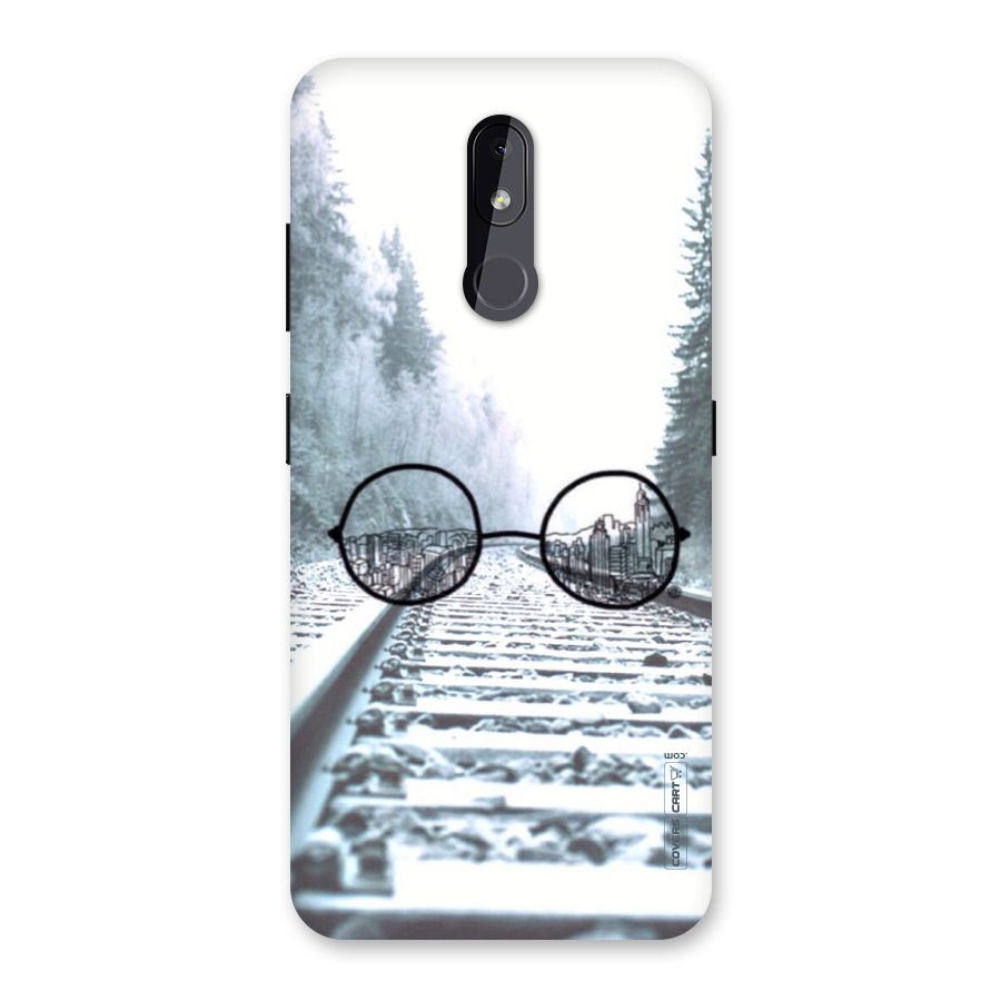 Tracks And Specs Back Case for Nokia 3.2