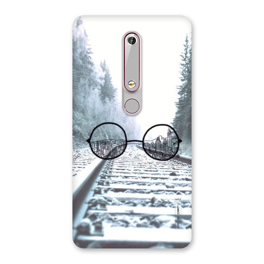 Tracks And Specs Back Case for Nokia 6.1