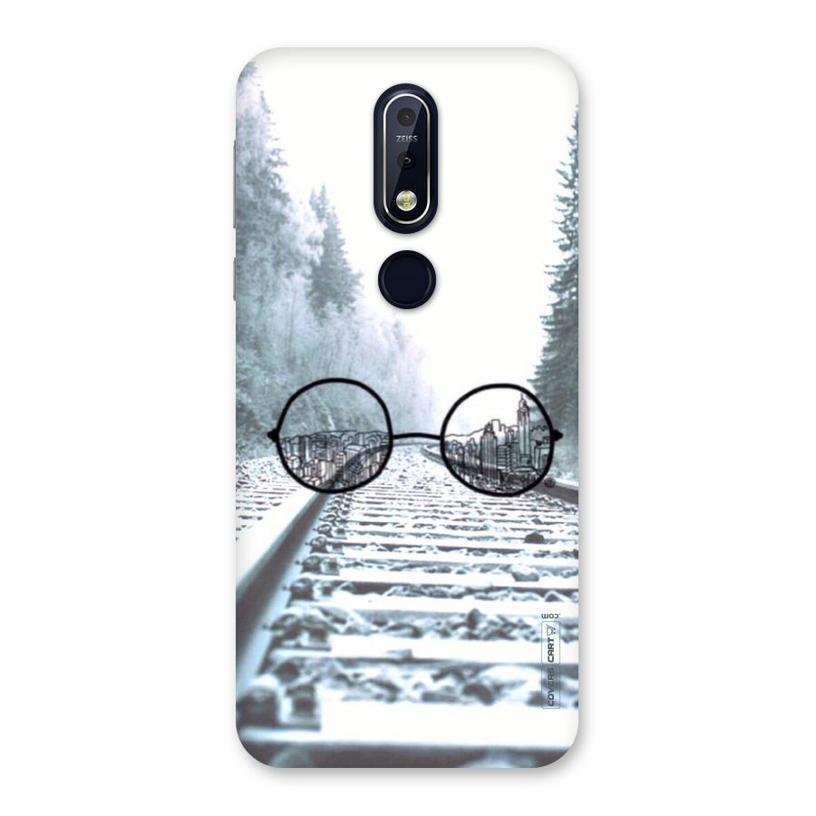 Tracks And Specs Back Case for Nokia 7.1