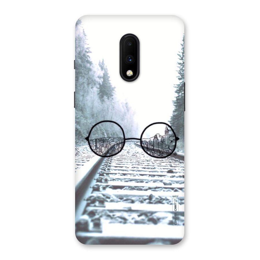 Tracks And Specs Back Case for OnePlus 7