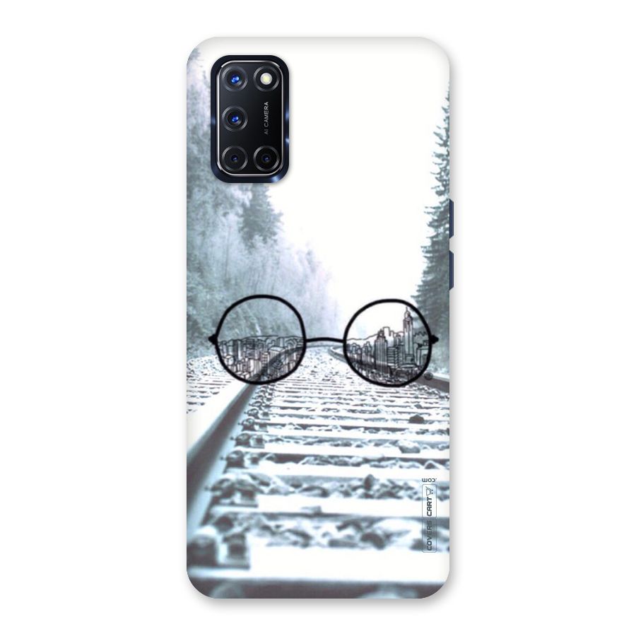 Tracks And Specs Back Case for Oppo A52