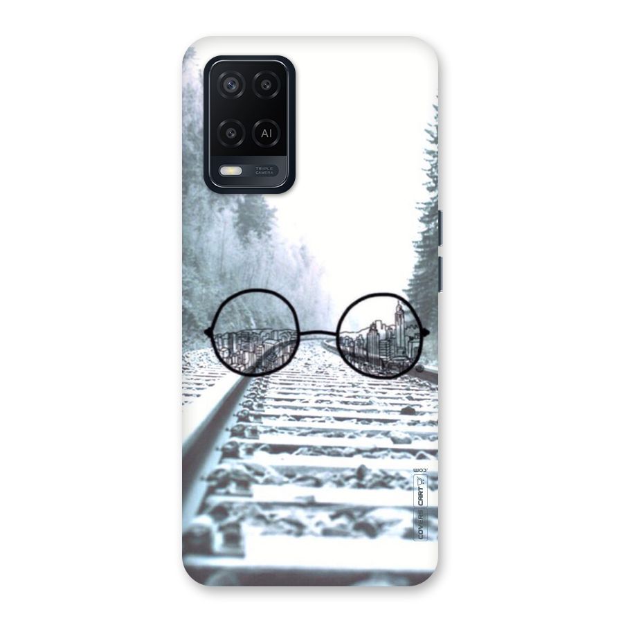 Tracks And Specs Back Case for Oppo A54