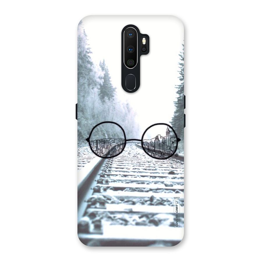 Tracks And Specs Back Case for Oppo A5 (2020)