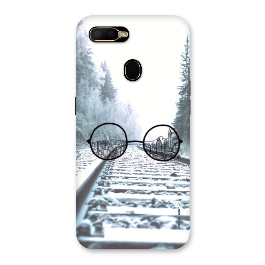 Tracks And Specs Back Case for Oppo A5s