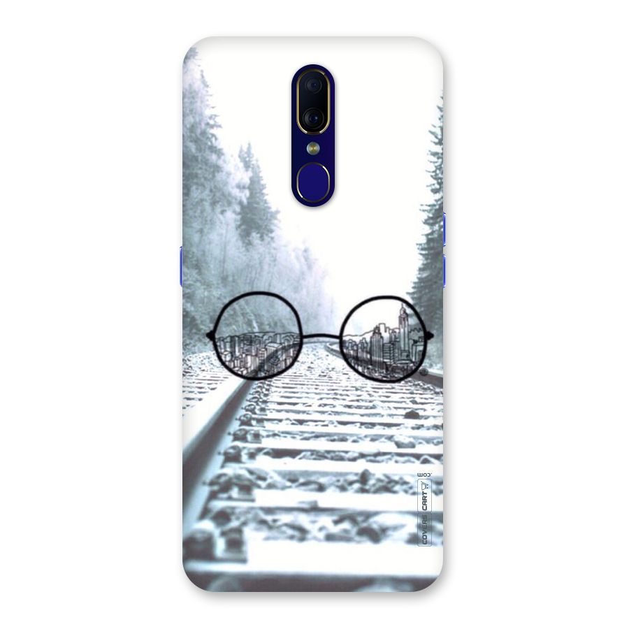 Tracks And Specs Back Case for Oppo F11