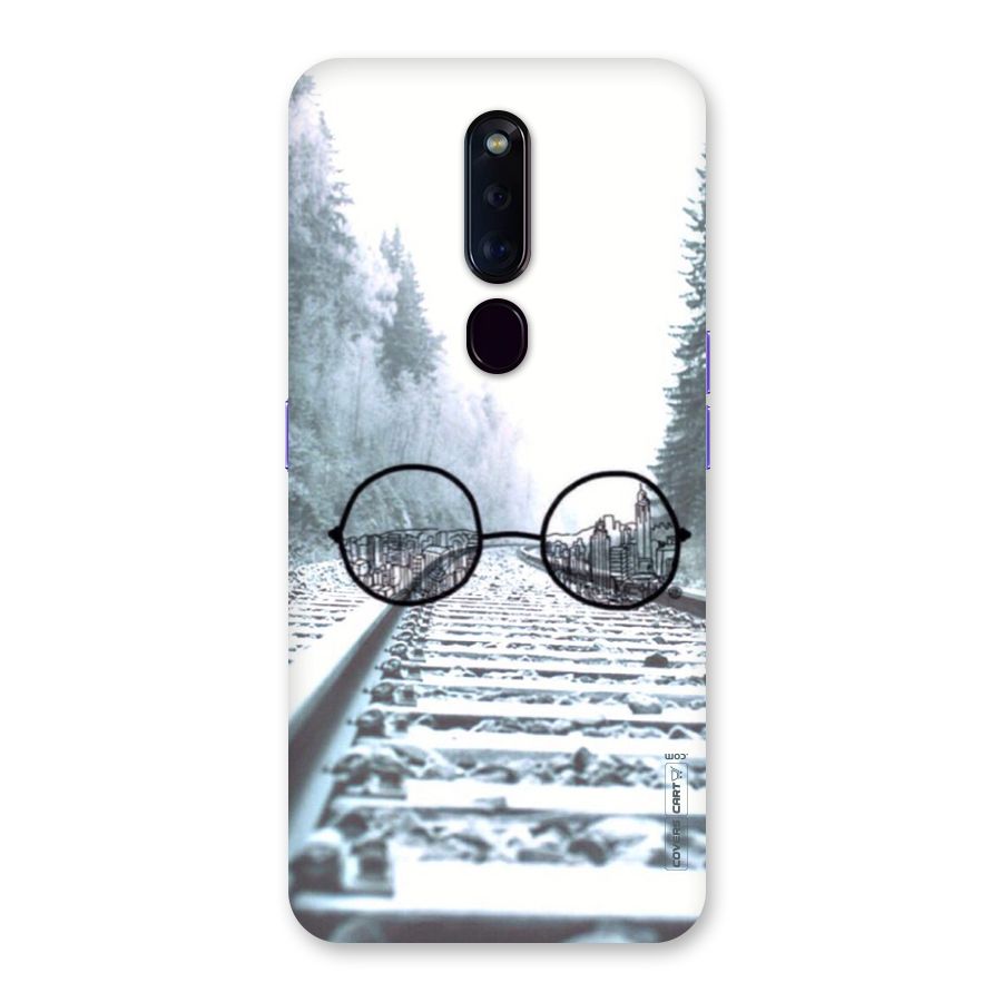 Tracks And Specs Back Case for Oppo F11 Pro