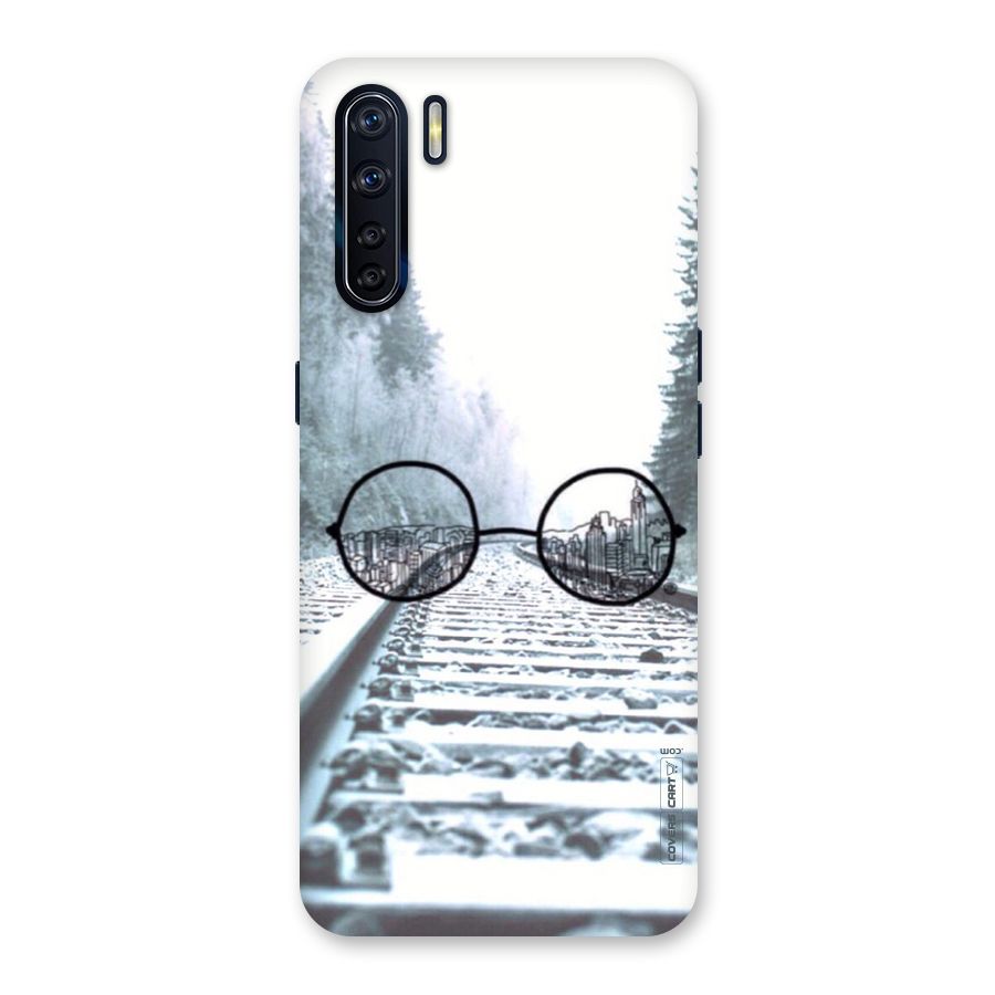 Tracks And Specs Back Case for Oppo F15