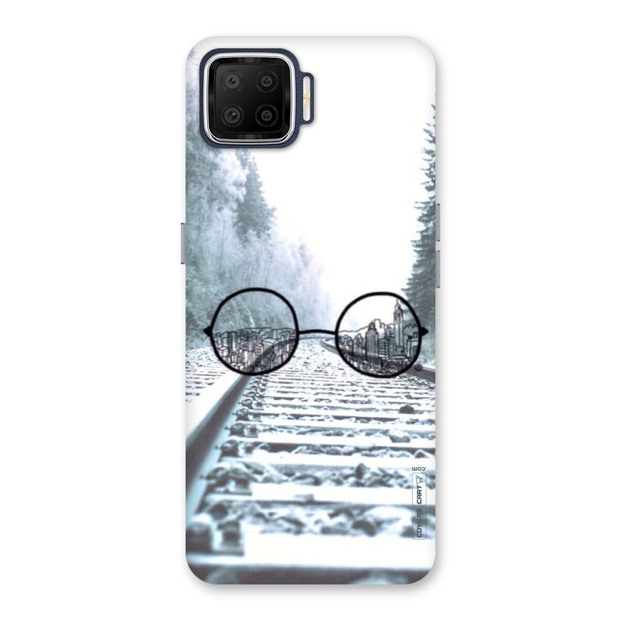 Tracks And Specs Back Case for Oppo F17