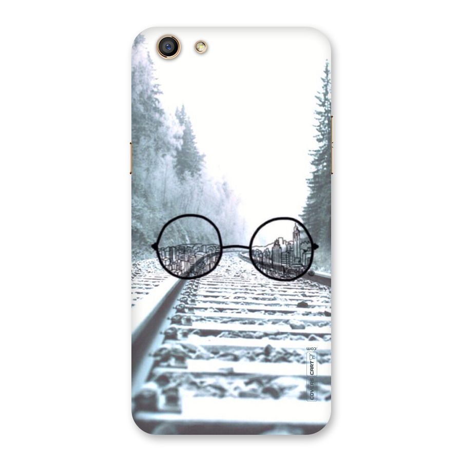 Tracks And Specs Back Case for Oppo F3