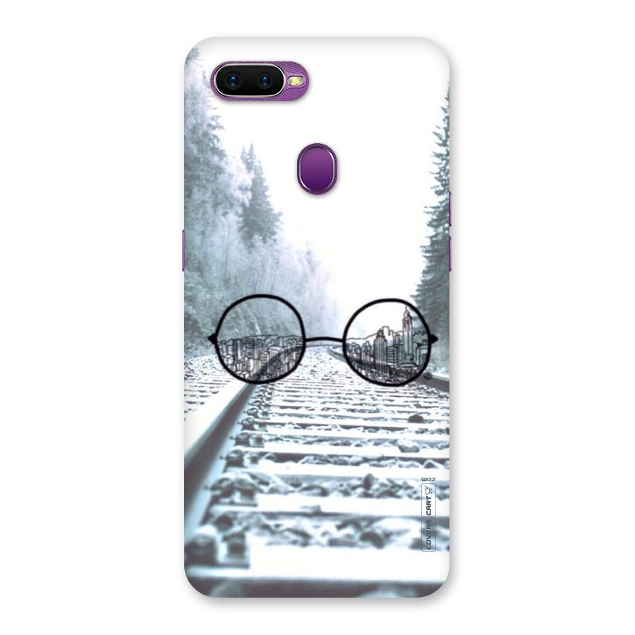 Tracks And Specs Back Case for Oppo F9