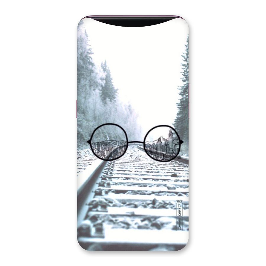 Tracks And Specs Back Case for Oppo Find X