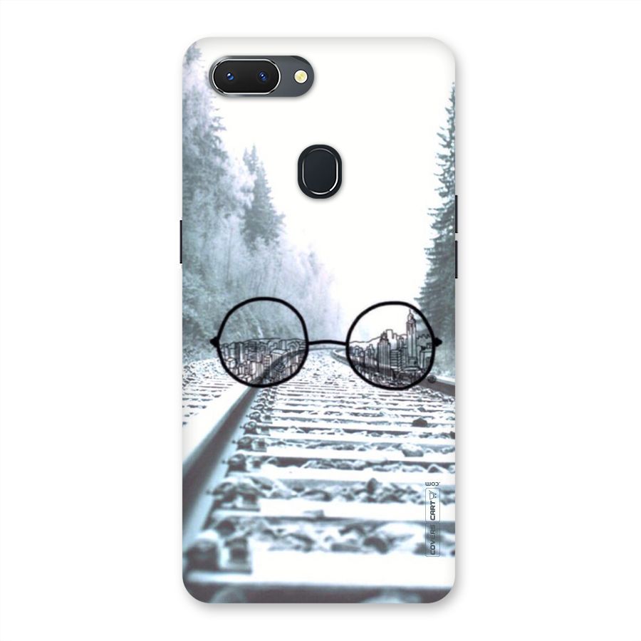 Tracks And Specs Back Case for Oppo Realme 2