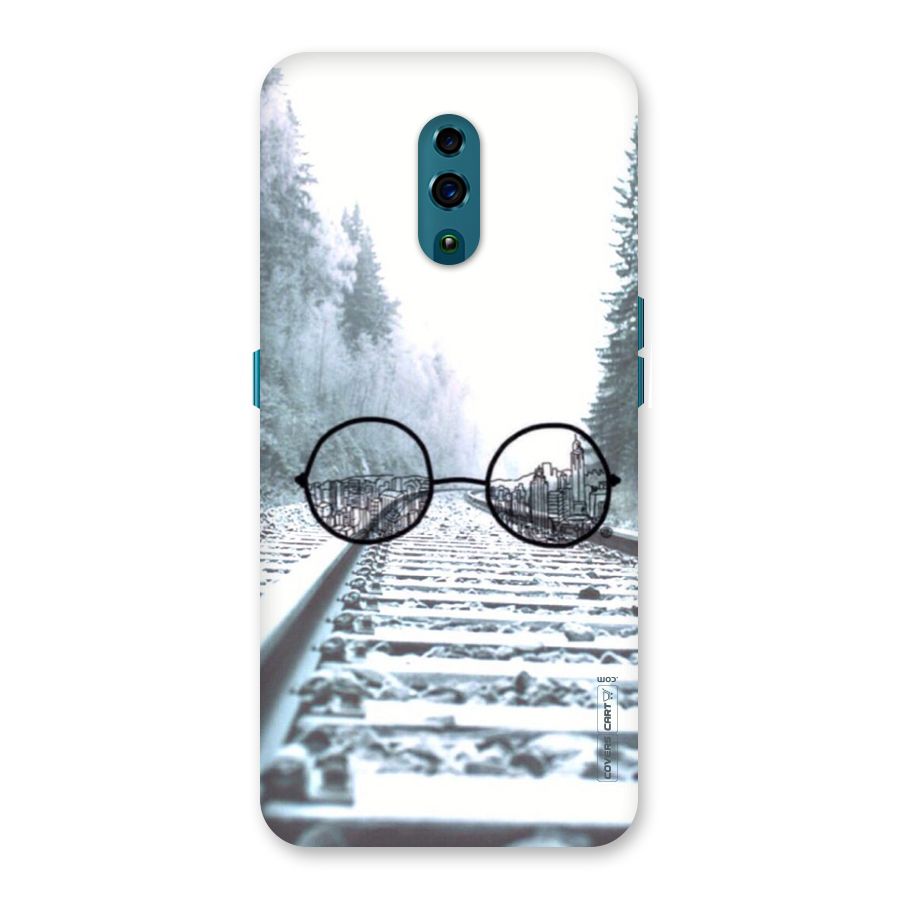 Tracks And Specs Back Case for Oppo Reno