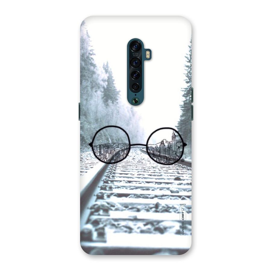 Tracks And Specs Back Case for Oppo Reno2