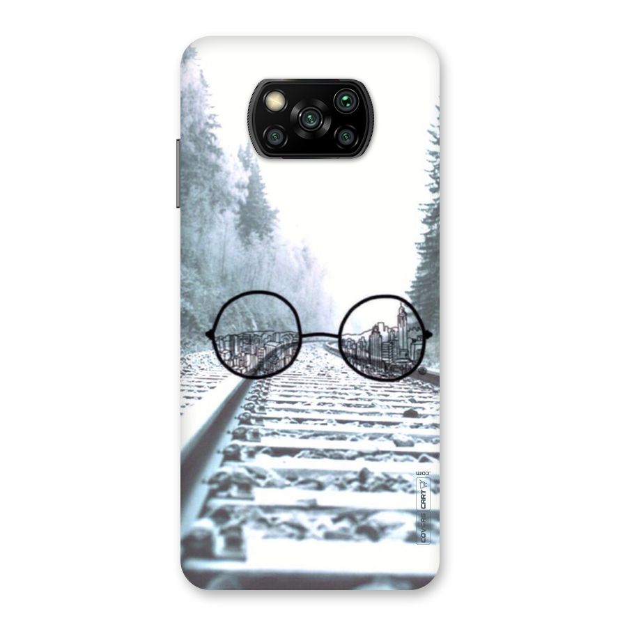 Tracks And Specs Back Case for Poco X3