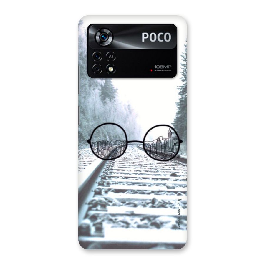 Tracks And Specs Back Case for Poco X4 Pro 5G