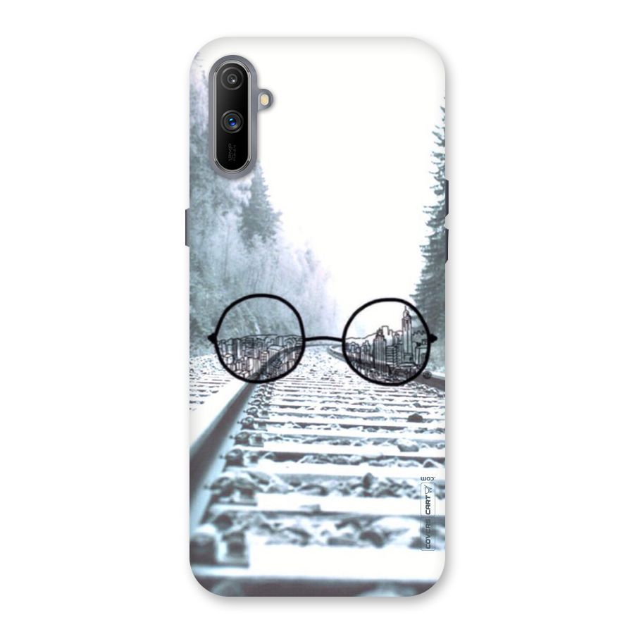 Tracks And Specs Back Case for Realme C3