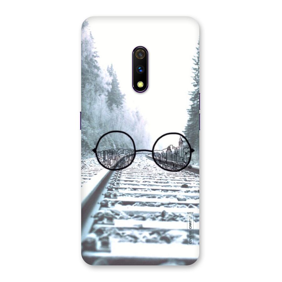 Tracks And Specs Back Case for Realme X