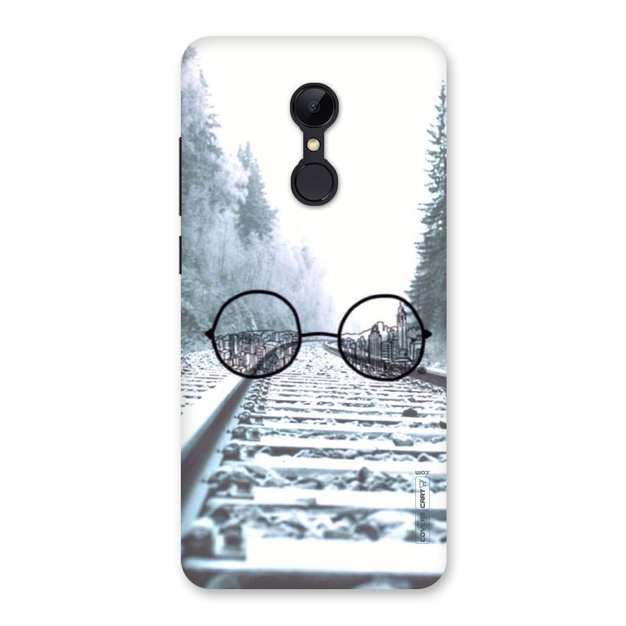 Tracks And Specs Back Case for Redmi 5