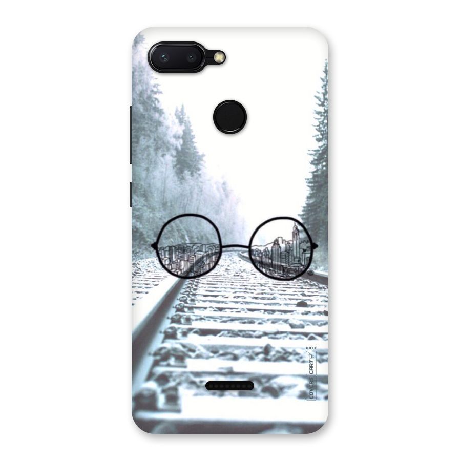 Tracks And Specs Back Case for Redmi 6