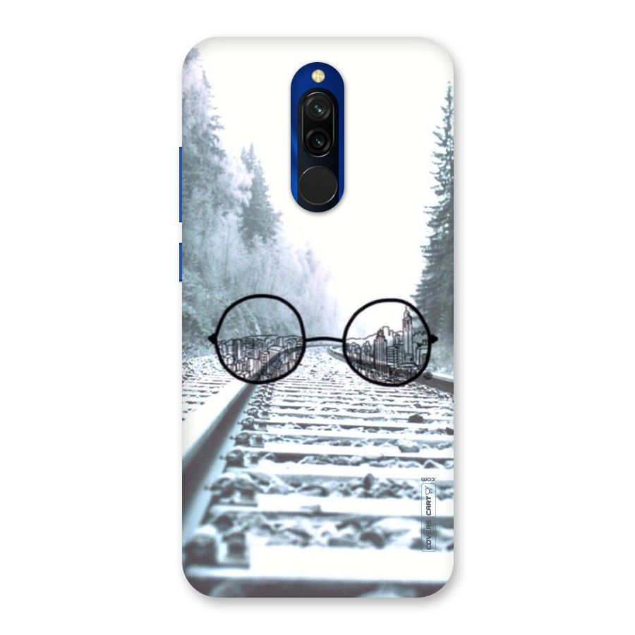Tracks And Specs Back Case for Redmi 8