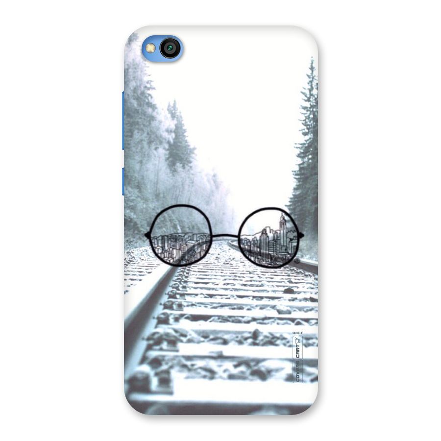 Tracks And Specs Back Case for Redmi Go