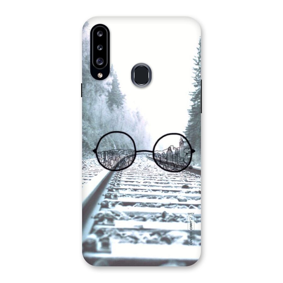 Tracks And Specs Back Case for Samsung Galaxy A20s