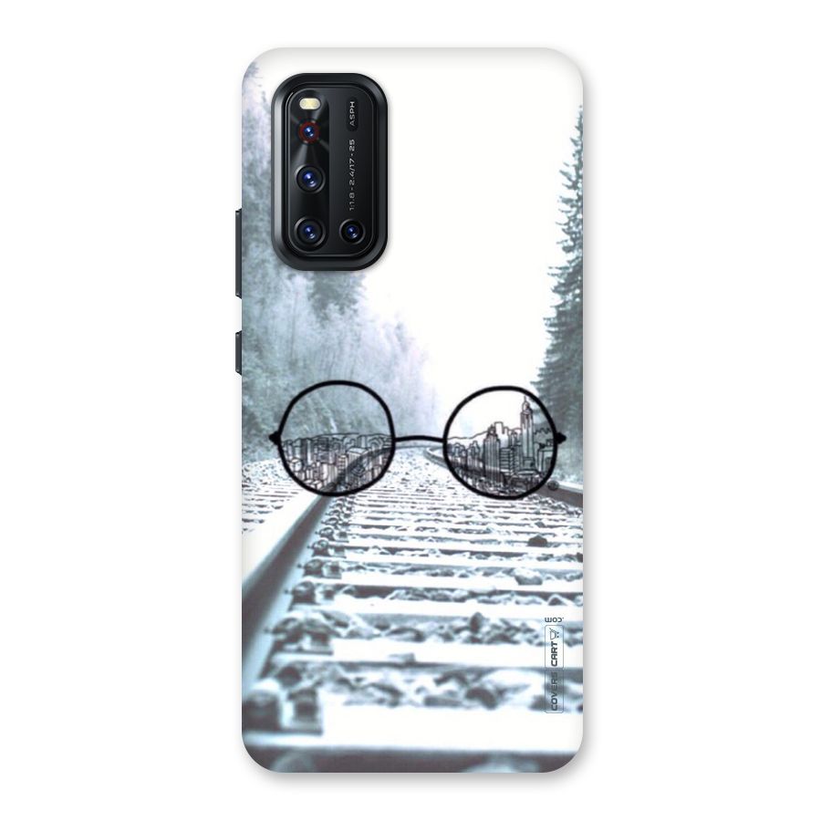 Tracks And Specs Back Case for Vivo V19