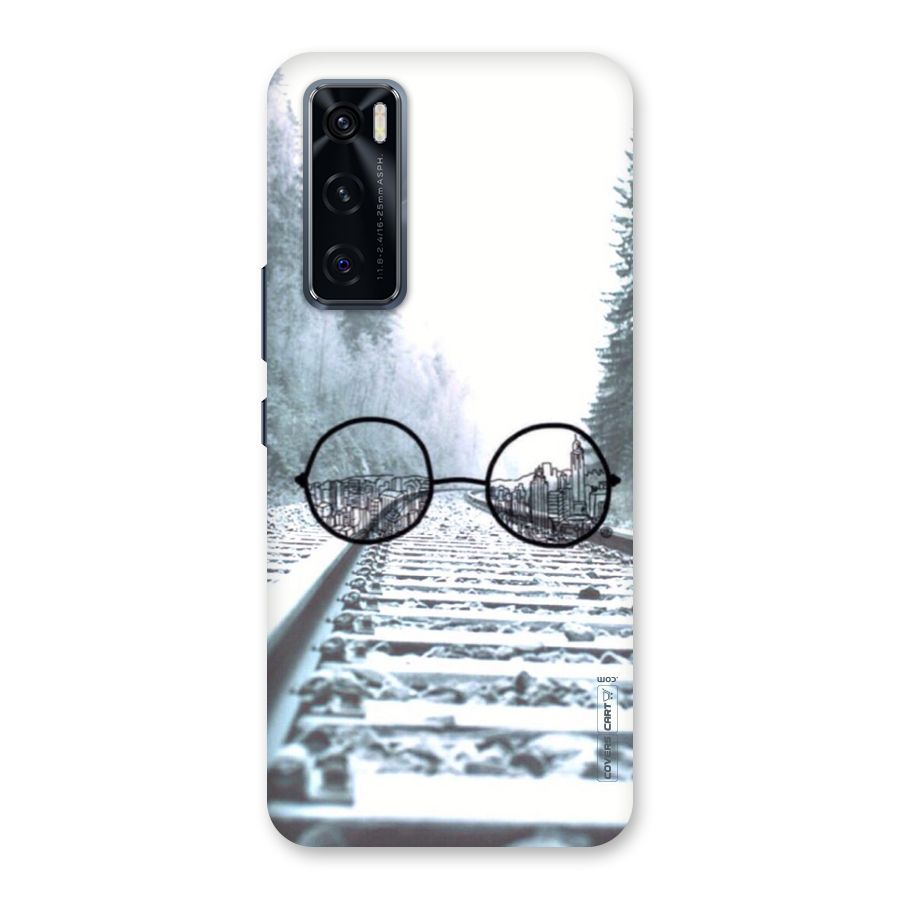 Tracks And Specs Back Case for Vivo V20 SE
