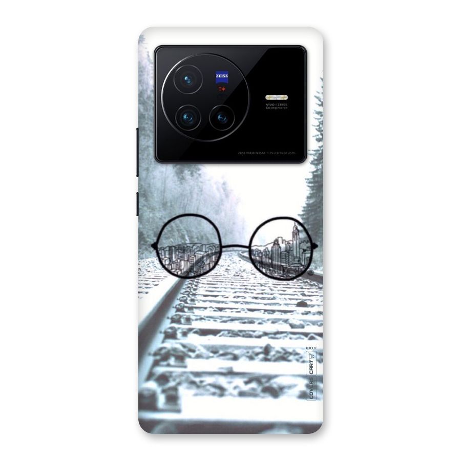 Tracks And Specs Back Case for Vivo X80