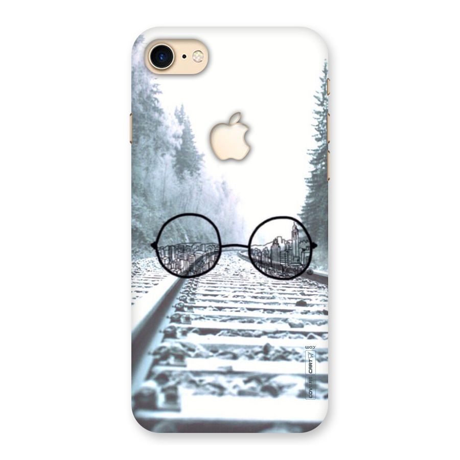 Tracks And Specs Back Case for iPhone 7 Apple Cut