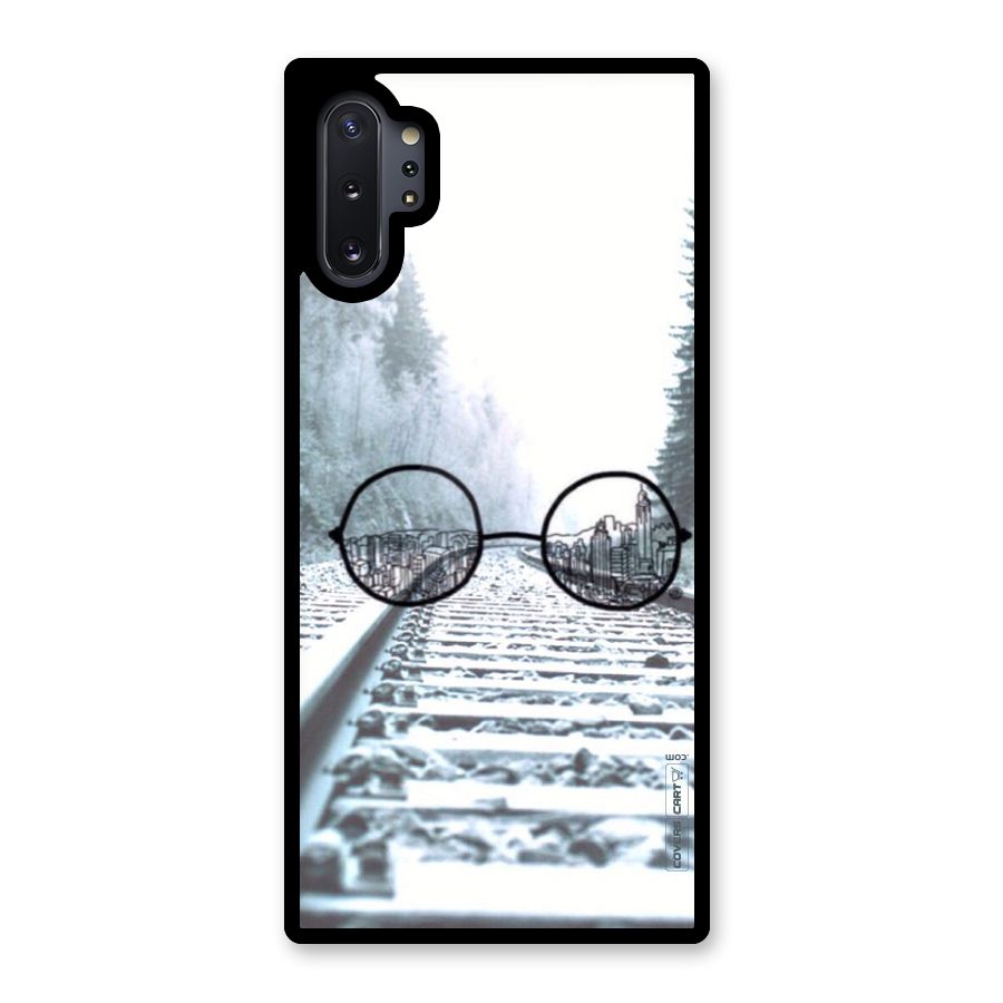 Tracks And Specs Glass Back Case for Galaxy Note 10 Plus